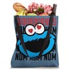 Sesame Street Cookie Monster Coooooookies Tote Bag, White