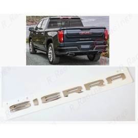 GMC 1pc New Chrome Tailgate Sierra Emblems Letters Fit GMC Sierra 1500 2500hd 3500hd