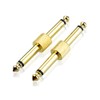 S SIENOC 2pcs 6.35mm 1/4" Guitar Effects Pedal Coupler Plug