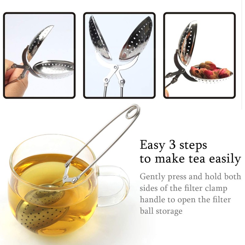 Zaloife Brewing Spoon, Tea Strainer Spoon, Stainless Steel, Tea Infuser
