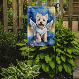 Caroline's Treasures DAC7094GF Westie My Angel Garden Flag Mailbox Flag Decorative Yard Flag Banner Outside Patio Artwork Yard Flower Beds, Garden Size, Multicolor