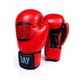 BAY® Future Boxing Gloves Red/Black, 10 Oz, Boxing Gloves, Boxing Gloves Glover, Leather - PU, UZ OZ, Women, Men, Children, Kids