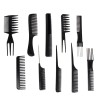 TECHTONGDA 10Pcs Plastic Barbers Brush Combs Hairdressing Comb Makeup Tools