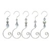 WEIBIAO Christmas Ornament Hooks - Silver Wire Hooks, Acrylic Jewelry