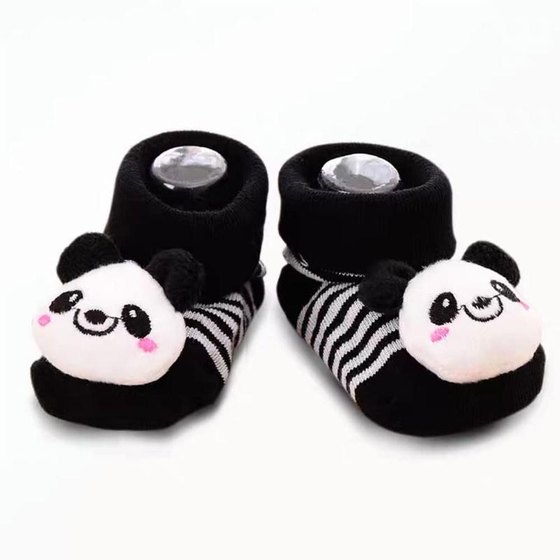 FedMois 6 Pairs Baby ABS Non-Slip Socks Cotton 3D Animal