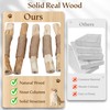 HITTITE Natural Solid Wood Cat Tree Tower with Scratching Post,