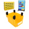 Garage Organizer Bin 377x213x178mm Thickened Slant Mouth Vertical and Back