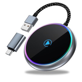 CYIAMJLU 2-in-1 Carplay Wireless Adapter with Fast, Convert Wired Android Car to Wireless, Super Fast & Stable, Mini Wireless Android Car Adapter for Carplay & Android Car