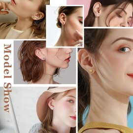 ChicSilver February Birthstone Heart Stud Earrings For Women Sterling Silver Simulated Amethyst Gemstone Jewelry