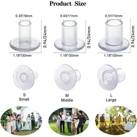 9 Pairs High Heel Protectors for Grass Heel Protectors, Heel Stoppers for Grass, High Heel Stoppers Savers for Grass, Weddings, Formal Occasions, 3 Different Sizes