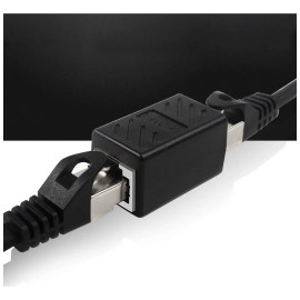 Cople De Extensión De Red Rj45 Cat5 5e 6 7 Cable Ethernet X2