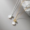 SUYACS 925 Sterling Silver Star Bead Necklaces for Women 14K