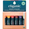 Cliganic Set de Bálsamos Labiales Orgánicos (Blanco, Paquete de 1