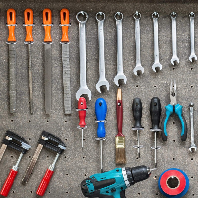 12 Pieces Screwdriver Organizer Tool Holders Multi-Tool Holder Double-Ring Tool