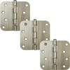 Stone Harbor Hardware 4" Ball-Bearing Door Hinges, 5/8" Radius Corner,