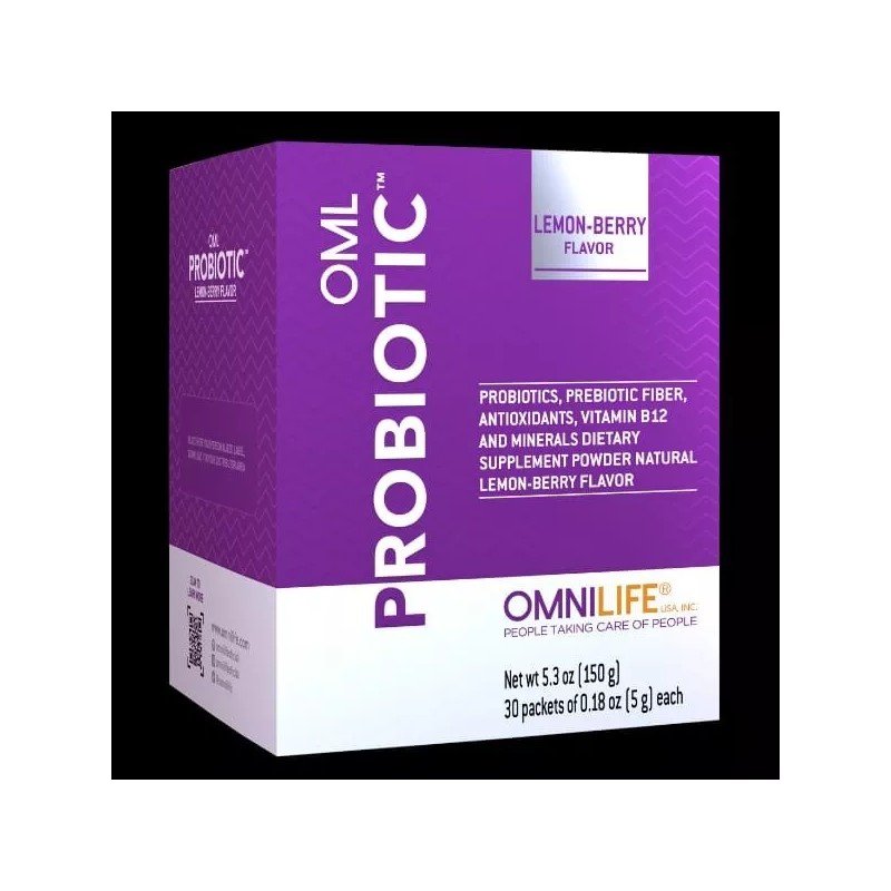 omnilife oml probiotic caja con 30 sobres savor Limon Berry
