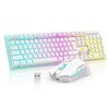 RedThunder K10 Wireless Gaming Keyboard and Mouse Combo, RGB Backlit