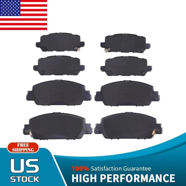 H HENZIKON HIGH-PERFORMANCE 8X Front and Rear Ceramic Brake Pads