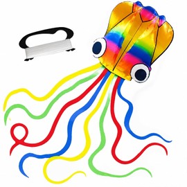 Colourful Octopus Kite with Long Tails for Family and Beach Days