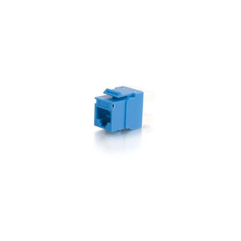 C2G 03796 Cat5e RJ45 Unshielded Keystone Jack, Blue