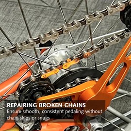 8 Pairs Bicycle Chain Link Connector,Bicycle Missing Link,Bike Chain Links,for 11 Speed Chain Quick Link,li/nk Coupling Parts Reusable bic/ycle Accessories,for Mountain Road Bike ch/ain Repair