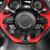 Jimen Compatible with Ford Mustang 2015-2023, Steering Wheel Cover Trim