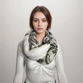 2024 Warm Winter Knit Infinity Scarf - Assorted Colors for Every Outfit - Color: JJ1605009NB-07-CD31
