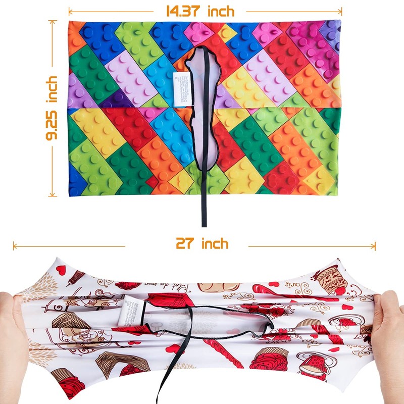 6 Pack Stretchable Book Covers, Jumbo Book Sleeves for Textbook