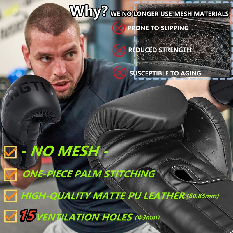 Boxing Gloves for Men & Women Pro Grade 8 oz-16