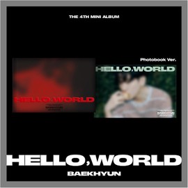 (EXO) BAEKHYUN 'Hello, World' 4th Mini Album Photobook ver 2 Set (World + Hello ver Set)