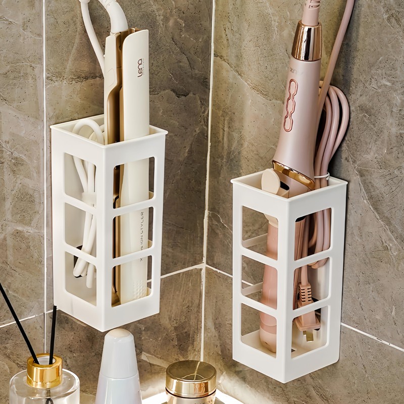 2 Set Hair Tool Organizer Wall Mount, Hanging Bathroom Hair