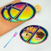 Ceiteo 12-Piece Stainless Steel Rainbow Dinnerware Set for 4