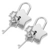 OSALADI 2 Pcs Cute Lock Star Lock for Diary Small