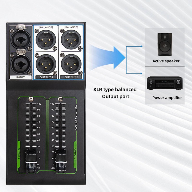Passive Volume Controller, No Clutter Input Output Sound Quality No