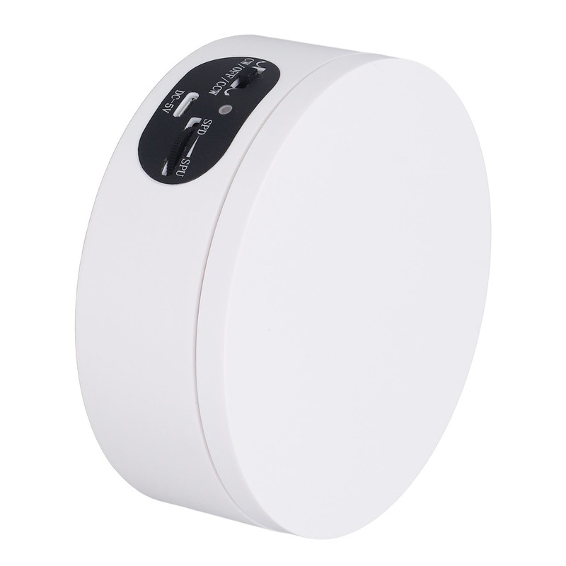 Rotating Display Stand 4.7in USB Battery Powered Stable Quiet Auto