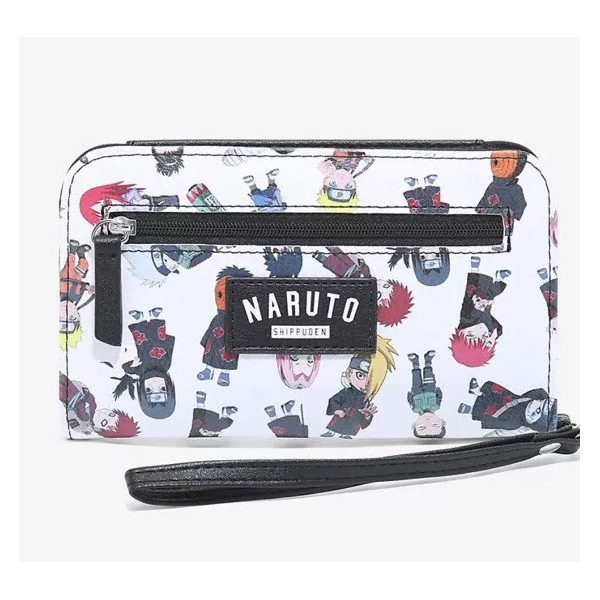 BIOWORLD Naruto Shippuden Chibi Wristlet Tech Wallet NEW