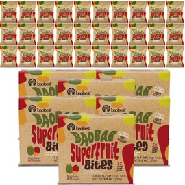 Baobest Superfruit Bites - Baobab Chews Mango Fruit Snack Pack - Vegan, Gluten Free, Preservative Free, Palm Oil Free, High Vitamin C Superfood Snack from The Tree of Life - 30 Servings