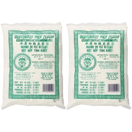 Glutinous Rice Flour, 16 Ounce x 2 Pack, First Choice for All Kinds of Food, Option for Making Pasta, Pastries, ERAWAN Brand