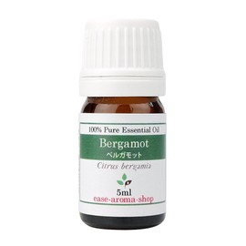 ease Aroma Oil, Organic Bergamot, 0.2 fl oz (5 ml), AEAJ Certified Essential Oil