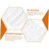 DOITOOL 1set Box Compartments and Cover Transparent Cord Organizer for