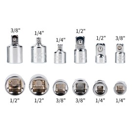 Socket adapter, socket wrench adapter 1/2 to 3/8, adapter 3/8 to 1/2.3/8 to 1/4 adapter, 1/4 to 3/8 adapter 1/4 to 3/8 inch, adapter 3/8 to 1/4, adapter 1/4 to 1/2 inch, 1/2 to 1/4