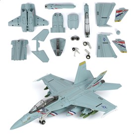 1:72 Scale F-18 VFA-2 Bounty Hunters Fighter Jet Quick Assembly Model Kit, Plastic F/A-18 Fun Toy Airplane Assembly Model with Stand Kids Gift Suitable (36PCS)