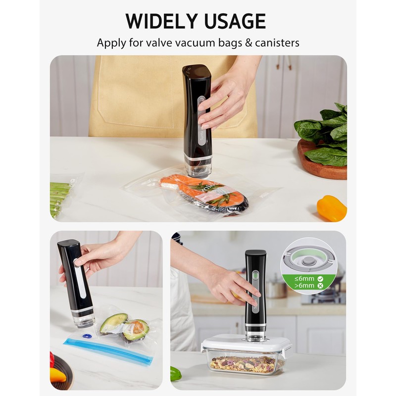Syntus Vacuum Sealer Bags for Food, Food Storage Bags for