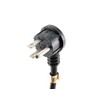 CablesOnline 12in Flat Plug Power Extension Cord/Cable, NEMA 5-15P to