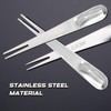 6 PCS Dual Use Stainless Steel Forks and Spoons