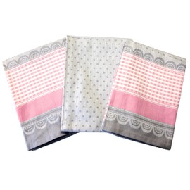 Tibex Sylva Hand Towel, 50 x 70 cm, Pink Grey, Cotton Hand Towel, Bath Towel, Guest Towels, Children's Towels, Gift Set