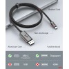 uni USB C to DisplayPort Cable (4K@60Hz, 2K@144Hz, 2K@165Hz), 1m/3ft