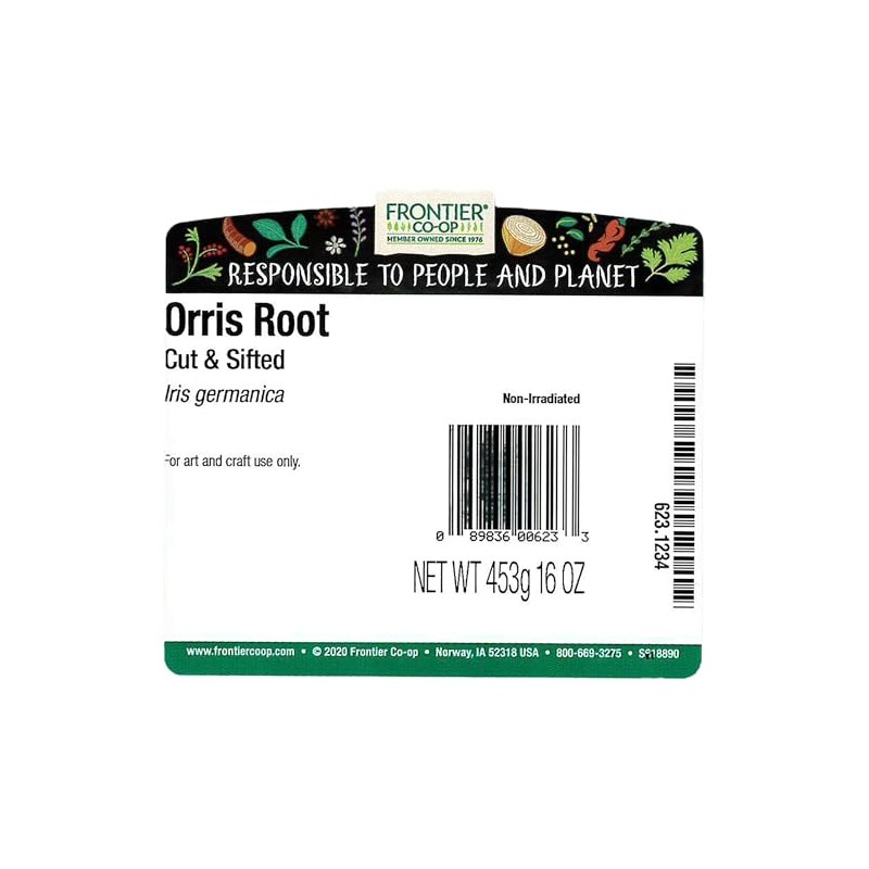 Frontier Co-op Orris Root, Cut and Sifted | 1 lb.
