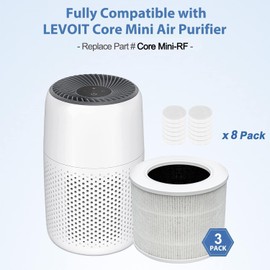 3Pack Core Mini Replacement Filter Compatible with LEVOIT Core Mini Air Purifier,Core Mini-P,3-in-1 High Efficiency Filter, Mini-RF Filter with Activated Carbon,Part #Core Mini-RF Filter Replacement