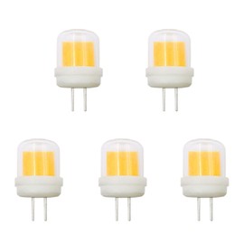 YDJoo G4 LED Bulb 5W Dimmable G4 LED Light Bulb 45W Equivalent Replacement Bulb Warm White 3000K JD Type T4 Halogen G4 Bi Pin Base for Landscape Celling Fan Under Cabinet Light, AC110V, 5 Pack